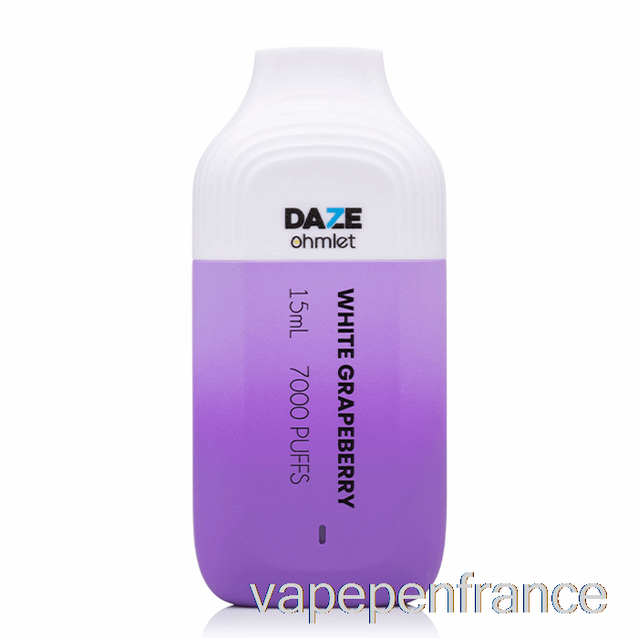 7 Daze Ohmlet 7000 Stylo Vape Jetable à Pamplemousse Blanc
